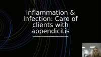 Gi infection and elimination Disorder appendicitis