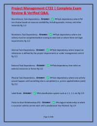 Project Management Exam Review: Key Concepts and Definitions