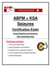 Seizures Certification Exam: Actual Questions and Answers
