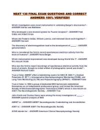 EEG Technologist Exam Questions and Answers