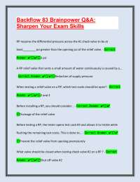 Backflow Prevention Assembly Q&A: Exam Preparation