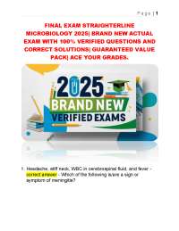 Microbiology Final Exam 2025: Verified Questions and Solutions