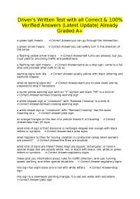 Driver's Written Test Questions and Answers: Latest Update