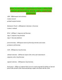 WOCN Ostomy Certification Exam Q&A: Comprehensive Review