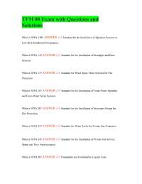 TFM 08 Exam with Questions and Solutions