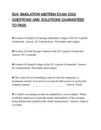 SUA SIMULATION MIDTERM EXAM 2026 QUESTIONS AND SOLUTIONS GUARANTEED TO PASS