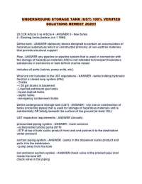 Underground Storage Tank (UST) Regulations: Key Definitions and Requirements