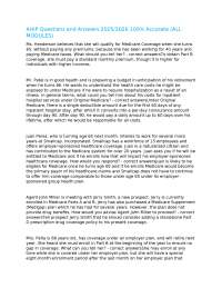 AHIP Exam Questions and Answers 2025/2026: Medicare Coverage