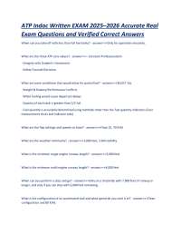ATP Indoc Exam Questions and Answers 2025-2026