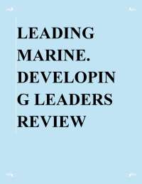 THE MARINE LEADERS PROGRAM REVIEW