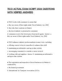 TICO ACTUAL EXAM SCRIPT 2026 QUESTIONS WITH VERIFIED ANSWERS