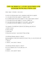 CMN 548 MODULE 1 STUDY QUESTIONS AND ANSWERS WITH SOLUTIONS 2025