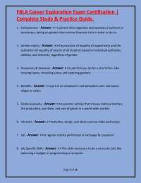 FBLA Career Exploration Exam Certification | Complete Study & Practice Guide.