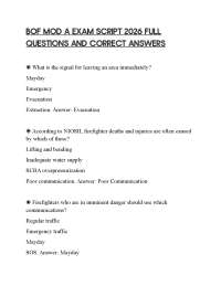 BOF MOD A EXAM SCRIPT 2026 FULL QUESTIONS AND CORRECT ANSWERS