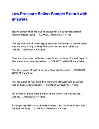 Boiler Exam Questions and Answers