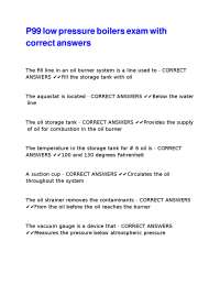Boiler Systems Exam Questions and Answers