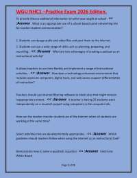 Practice Exam 2026: Questions and Answers for Teacher Education