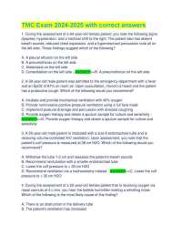 TMC Exam Questions and Answers 2024-2025