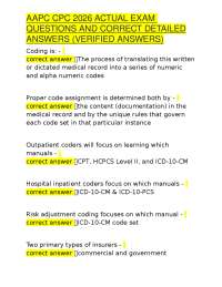 CPC Exam Questions and Answers 2026: Medical Coding