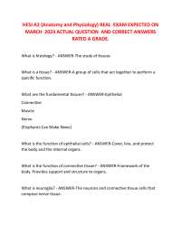 Anatomy and Physiology Questions and Answers