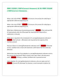 RMC & NJ RMC Exam Questions and Answers