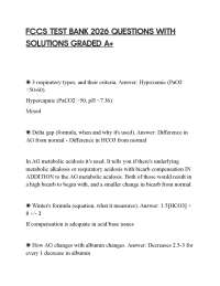 FCCS TEST BANK 2026 QUESTIONS WITH SOLUTIONS GRADED A+