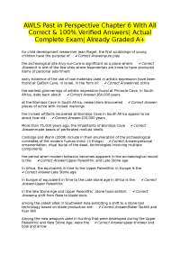AWLS Past in Perspective Chapter 6 Exam Questions and Answers