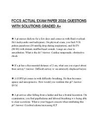 FCCS ACTUAL EXAM PAPER 2026 QUESTIONS WITH SOLUTIONS GRADED A+