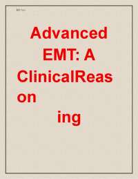 Advanced EMT Terminology and Definitions for Clinical Reasoning
