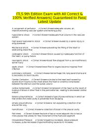 ITLS 9th Edition Exam Questions and Answers