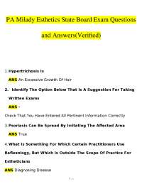 Esthetics State Board Exam: Comprehensive Q&A for PA Licensing