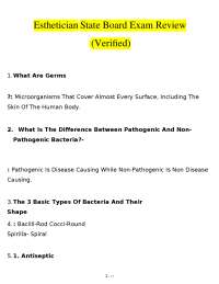 Esthetician State Board Exam Review: Key Concepts and Q&A