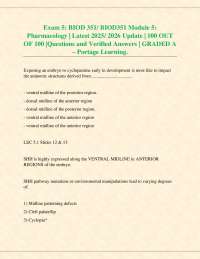 Pharmacology Exam Questions and Answers 2025/2026