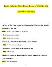 Texas Esthetics State Board Exam: Q&A for Licensing Preparation