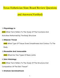 Texas Esthetician State Board Exam Review: Q&A for Licensing Success