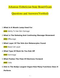 Arkansas Esthetician State Board Exam: Q&A for Licensing