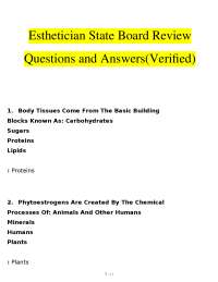 Esthetician State Board Review: Q&A for Exam Prep