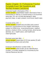 HIPAA and Malpractice: Exam Questions and Answers for Healthcare Professionals