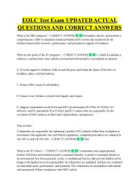 EOLC Test Exam: Questions and Answers on Equal Opportunity