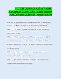 NRTC NAVEDTRA 14300A ASN 1 Exam Practice Questions and Answers