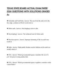 TEXAS STATE BOARD ACTUAL EXAM PAPER 2026 QUESTIONS WITH SOLUTIONS GRADED A+