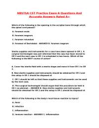 CST Practice Exam Questions and Answers