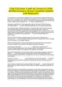 CON 216 Exam 3: Contract Law Questions and Verified Answers