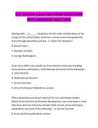 CCC Module 1 Exam Questions with Answers 2025/2026