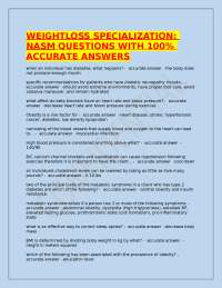NASM Weight Loss Specialization: Accurate Q&A for Exam Prep