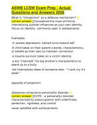ASWB LCSW Exam Prep: Questions and Answers 2026