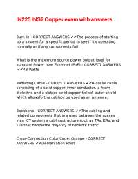 Networking and Cabling Exam Questions with Answers