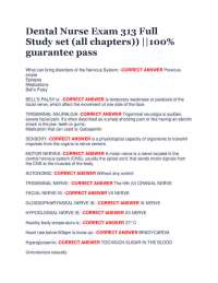 Dental Nurse Exam Study Set: Comprehensive Q&A for Certification