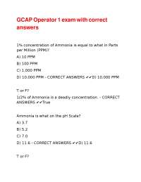 Ammonia Safety and Handling: Comprehensive Exam with Correct Answers