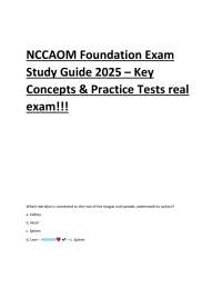 NCCAOM Foundation Exam Study Guide: Key Concepts & Practice Tests